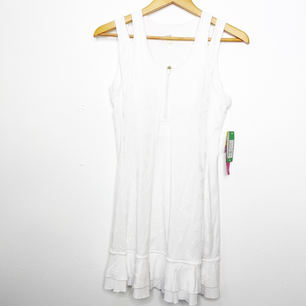 Lily Pulitzer New With Tags Perfect Match Jacquard white dress luxletic